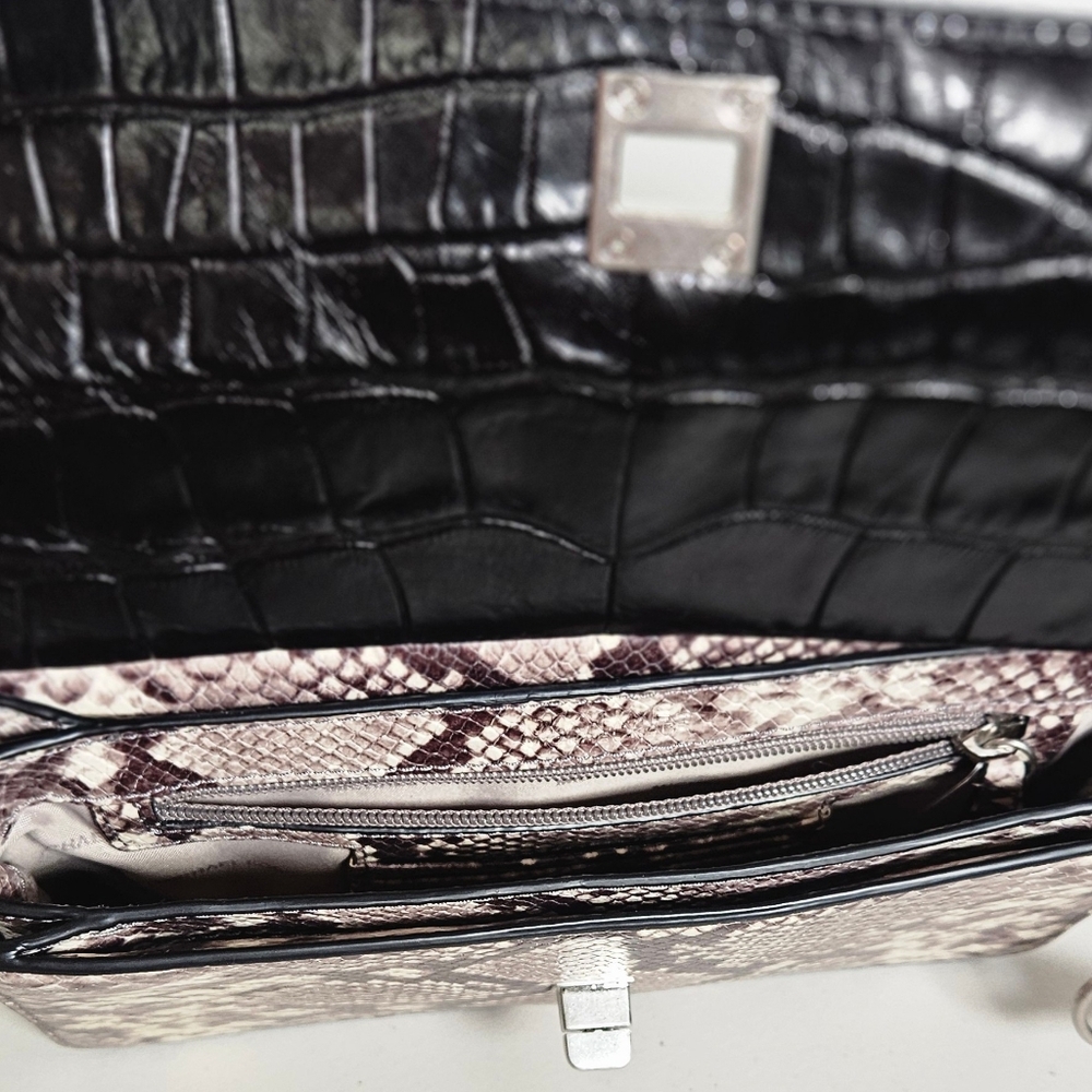 Michael Kors Natalie Embossed Python Leather Chai… - image 10